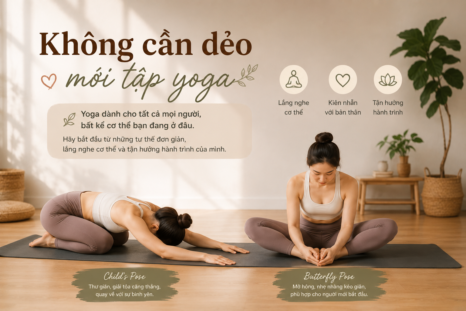Không dẻo có tập yoga được không? Câu trả lời có thể khiến bạn bất ngờKhông dẻo có tập yoga được không? Câu trả lời có thể khiến bạn bất ngờ Không dẻo có tập yoga được không? Câu trả lời có thể khiến bạn bất ngờKhông dẻo có tập yoga được không? Câu trả lời có thể khiến bạn bất ngờ